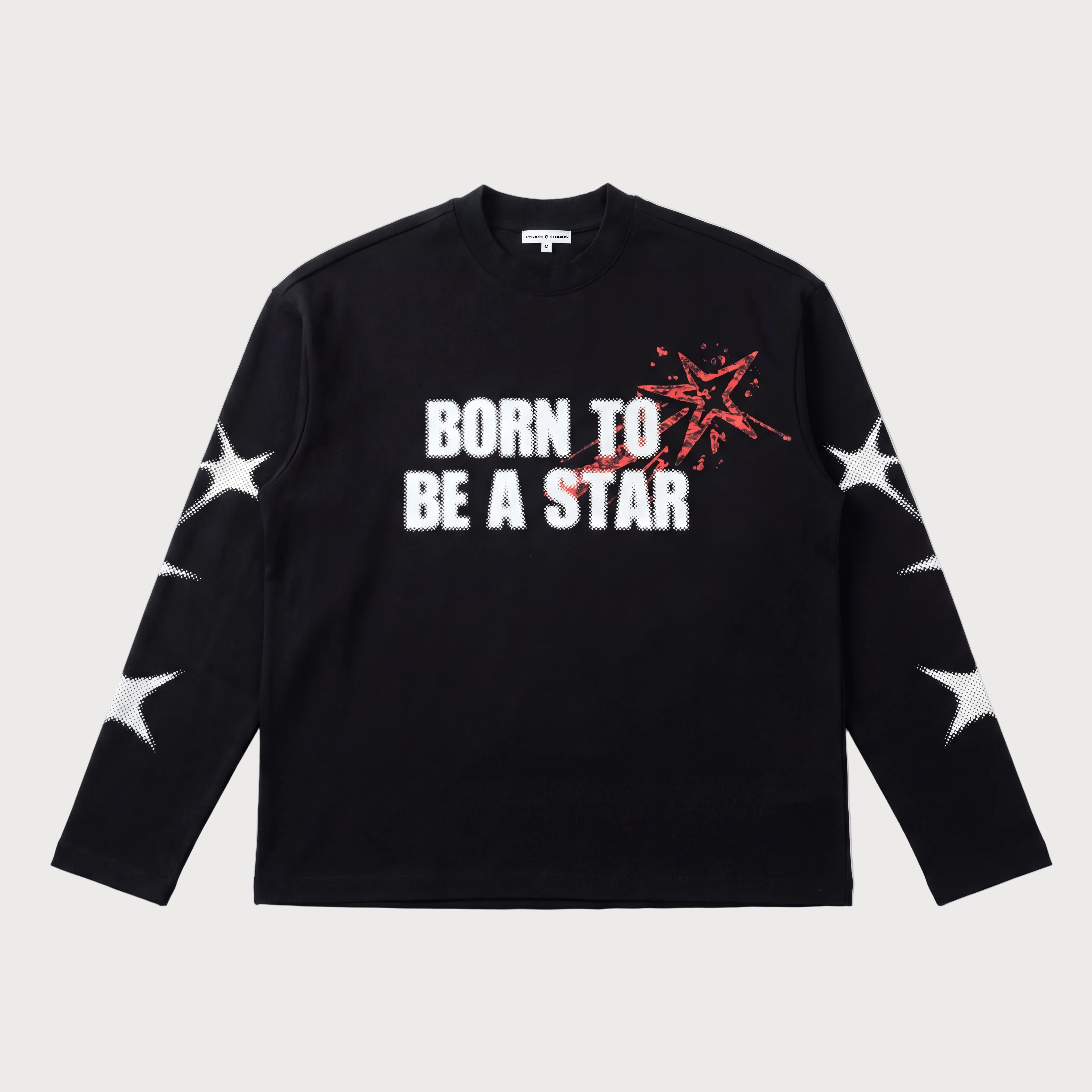 BORN TO BE A STAR LONGSLEEVE - BLACK