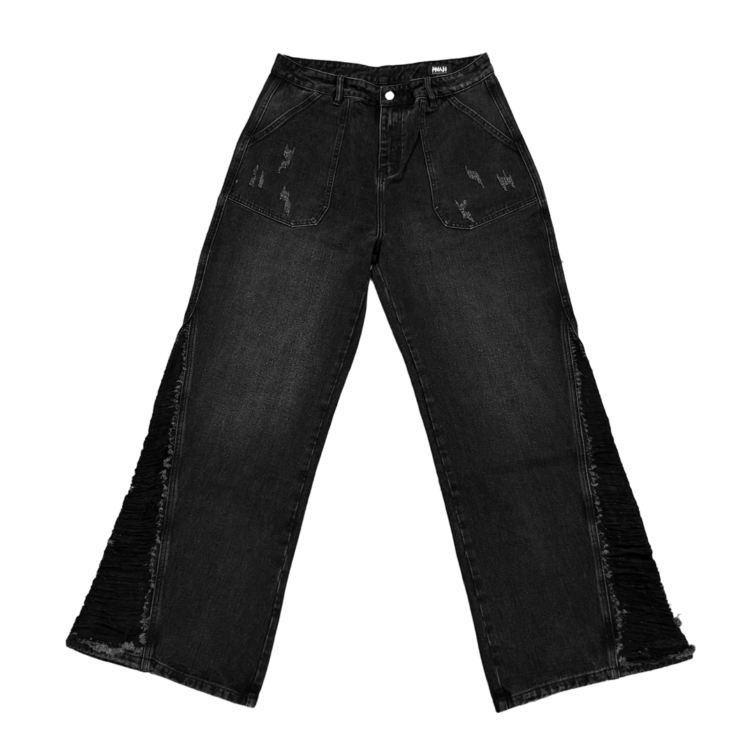 Resurge Jeans distressed black denim