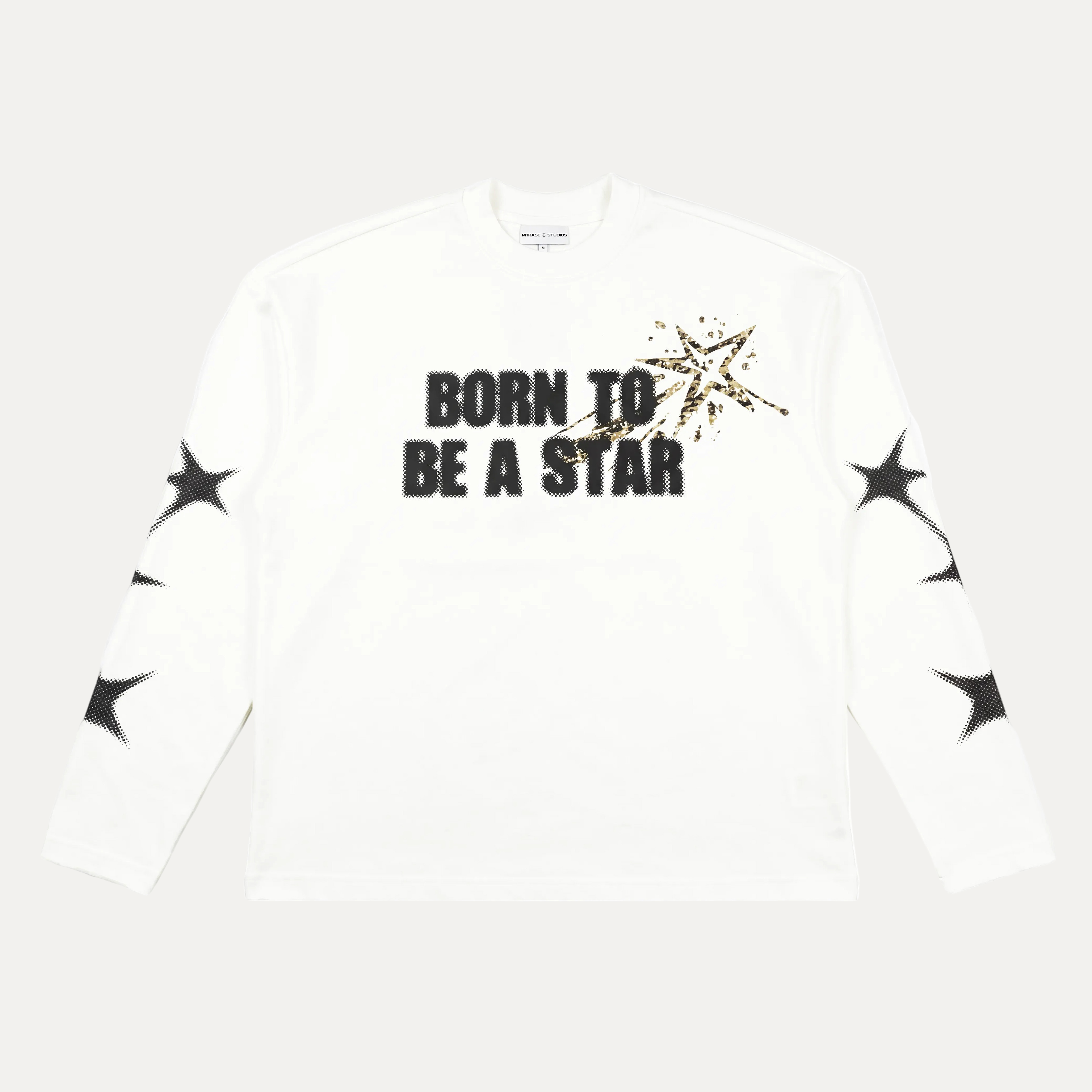 BORN TO BE A STAR LONGSLEEVE - WHITE